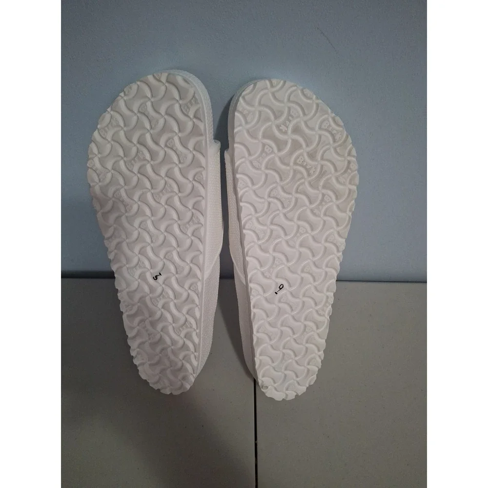 Birkenstock Barbados Essentials White Slides Men 12